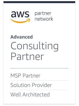 AWS logo with details on recognition for advanced security consulting