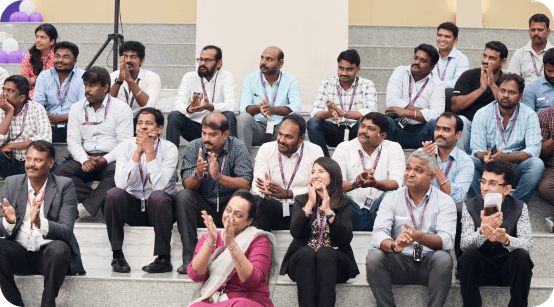 Group of people clapping